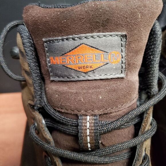 Merrell Work Boots Men's 8W Safety Toe - Picture 2 of 16